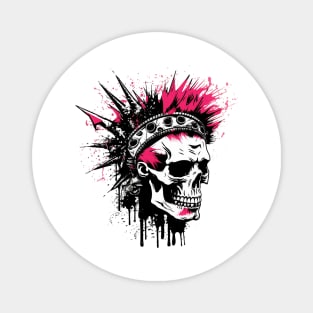 Punk Skull Magnet